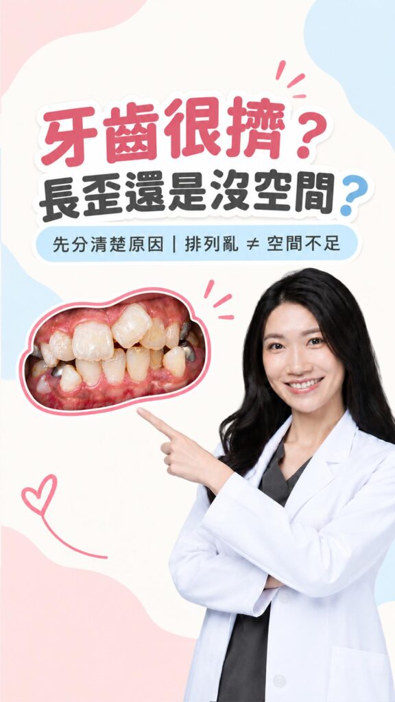 孩子牙齒很擠，是長歪還是沒空間？短影音封面