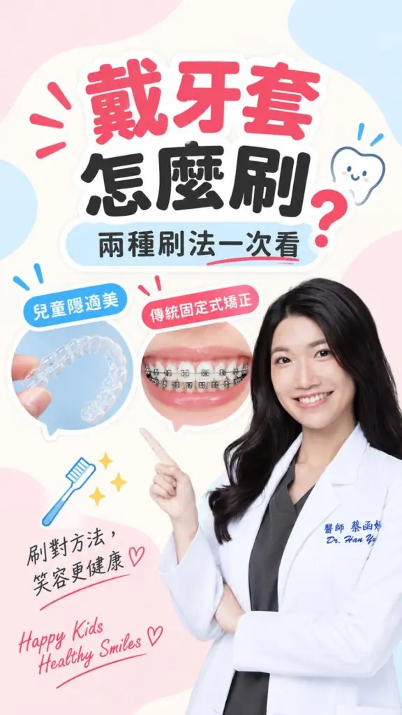 戴牙套怎麼刷才乾淨？隱適美與傳統矯正短影音封面